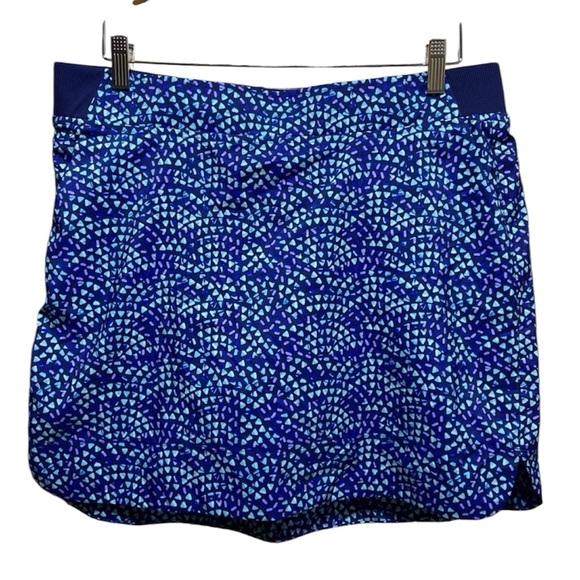 cypress club Pants - Cypress Club Blue Geometric Golf Skort Size Large
